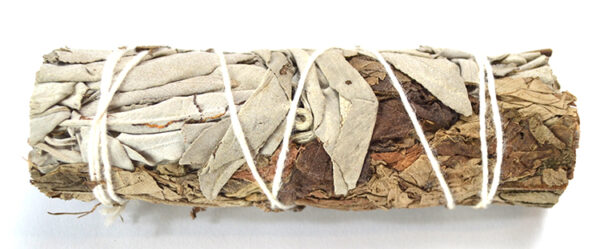 4" White Sage & Patchouli smudge