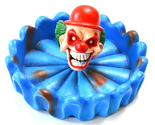 4 1/2" Bobblehead Clown Ashtray