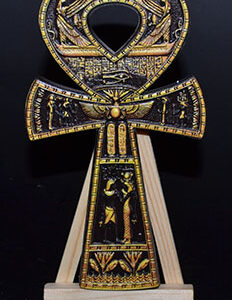 6" Ankh Black with Stand