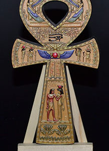 6" Ankh Gold with Stand