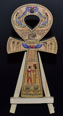 6" Ankh Gold with Stand