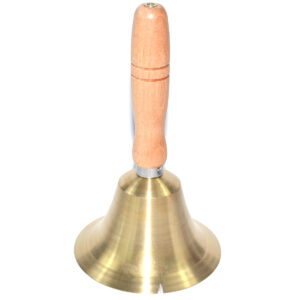 4 1/4" x 7 1/2" Brass Hand Bell