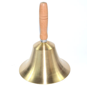 6 1/2" x 9" Brass Hand Bell