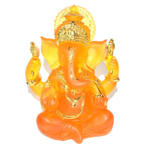 5" Ganesh Orange/Gold